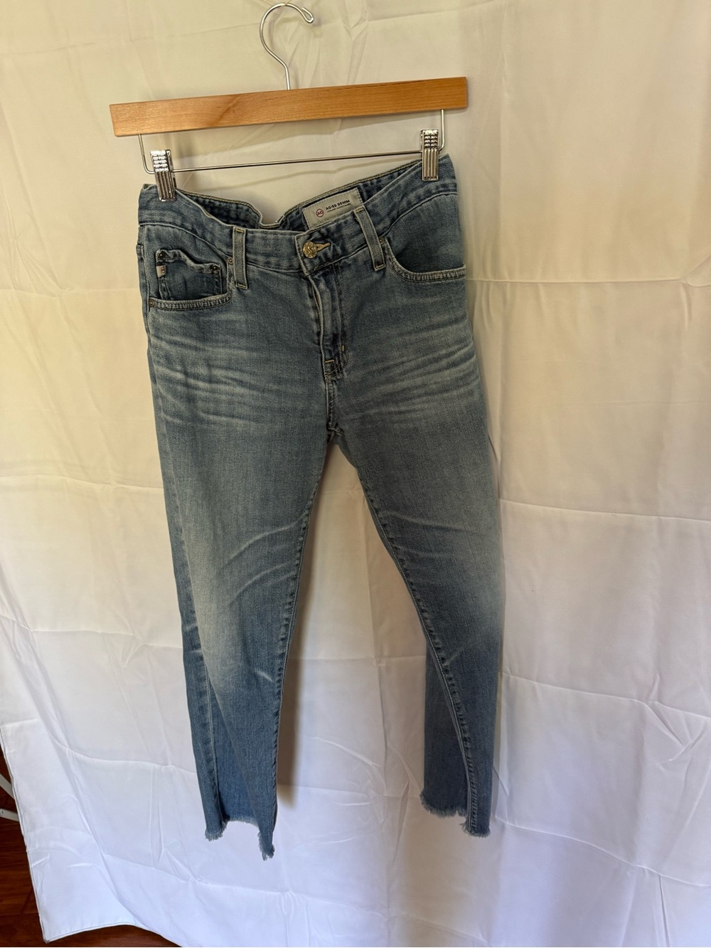 AG Adriano Goldschmied Light Blue Ankle Skinny Jeans